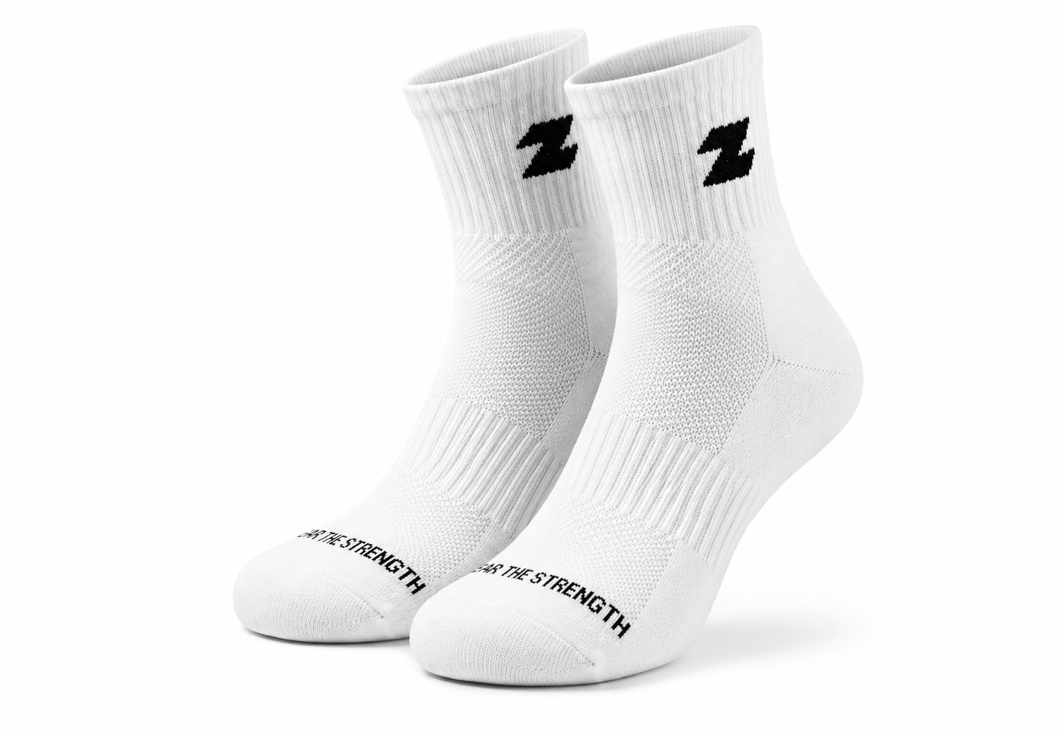 ZOR Performance Socks – Wear The Strength | White