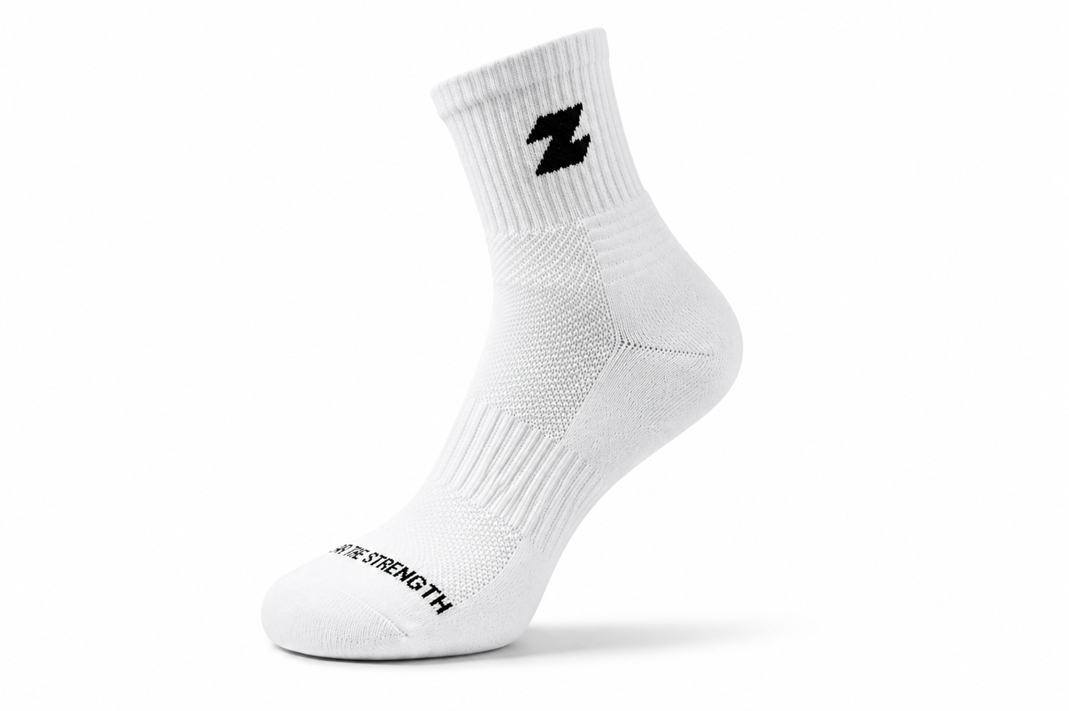 ZOR Performance Socks – Wear The Strength | White
