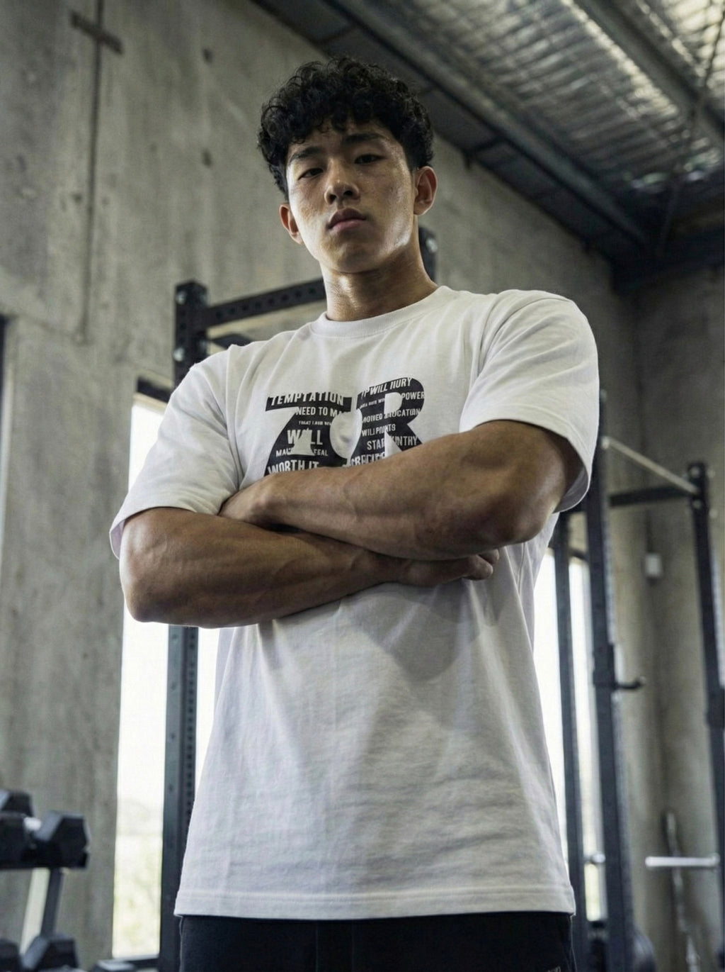 ZOR White Oversized Training T-Shirt (Unisex)