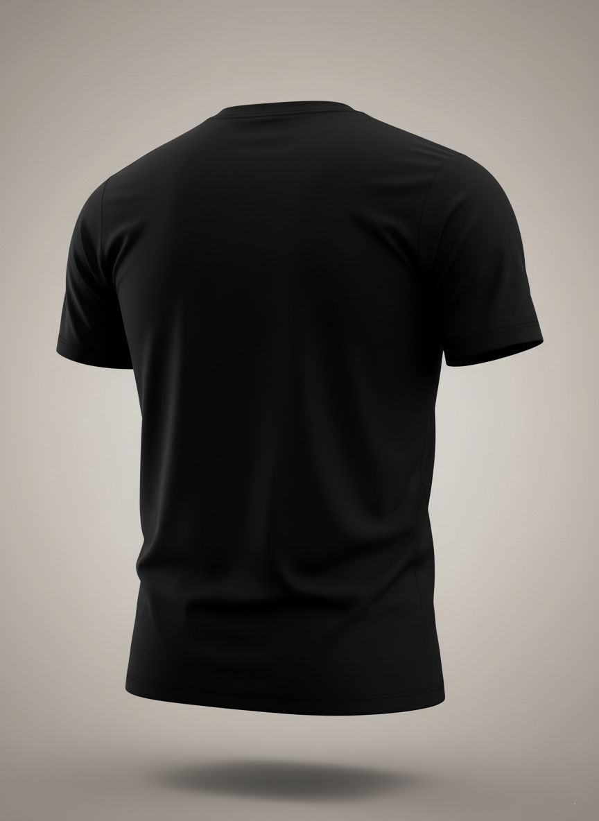 Black Fitted T-shirt Men