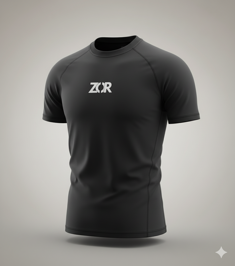 Black Half-Sleeve Compression