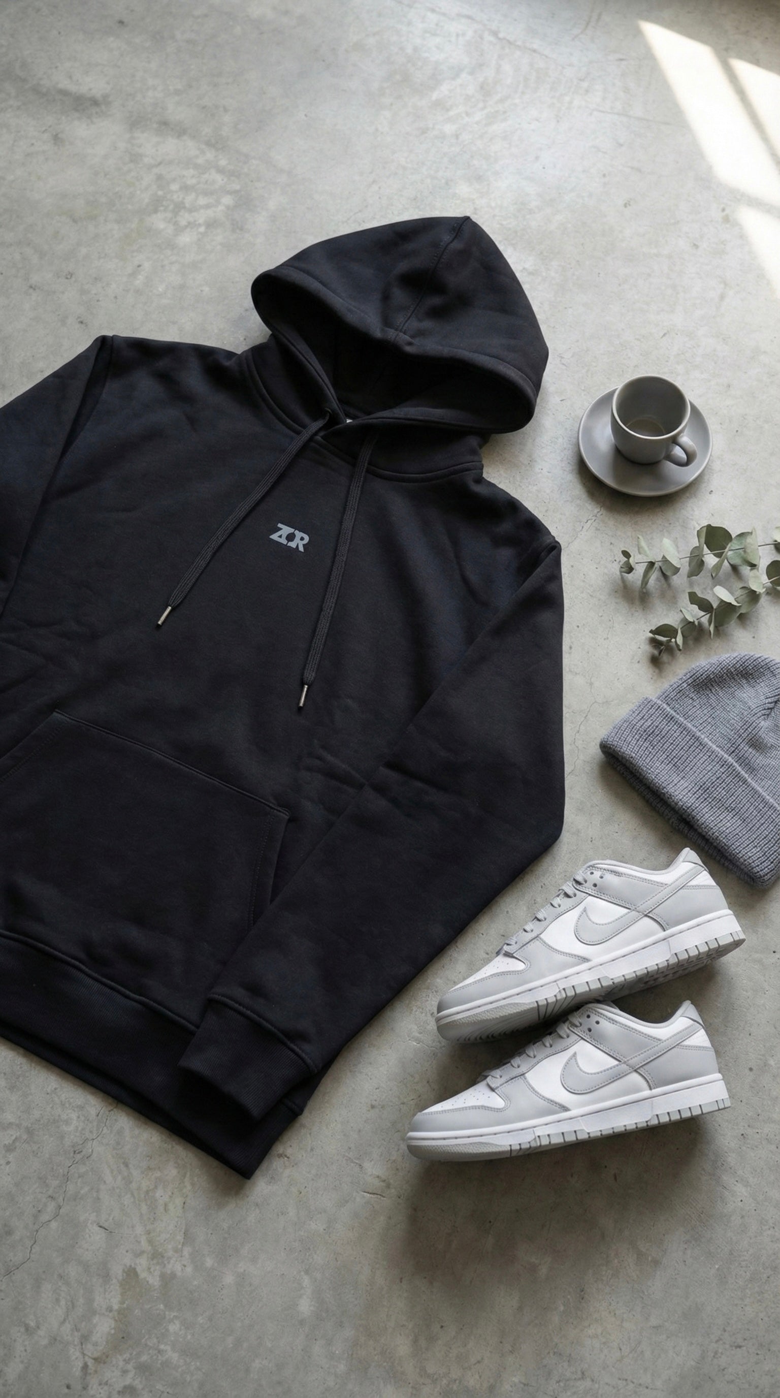 ZOR Signature Heavyweight Hoodie - Jet Black