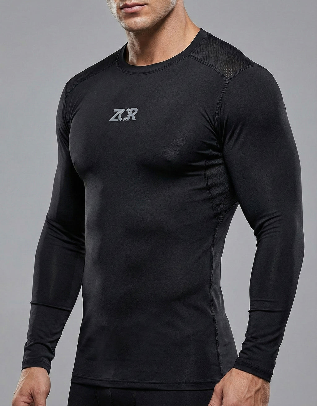 Black Long-Sleeve Compression