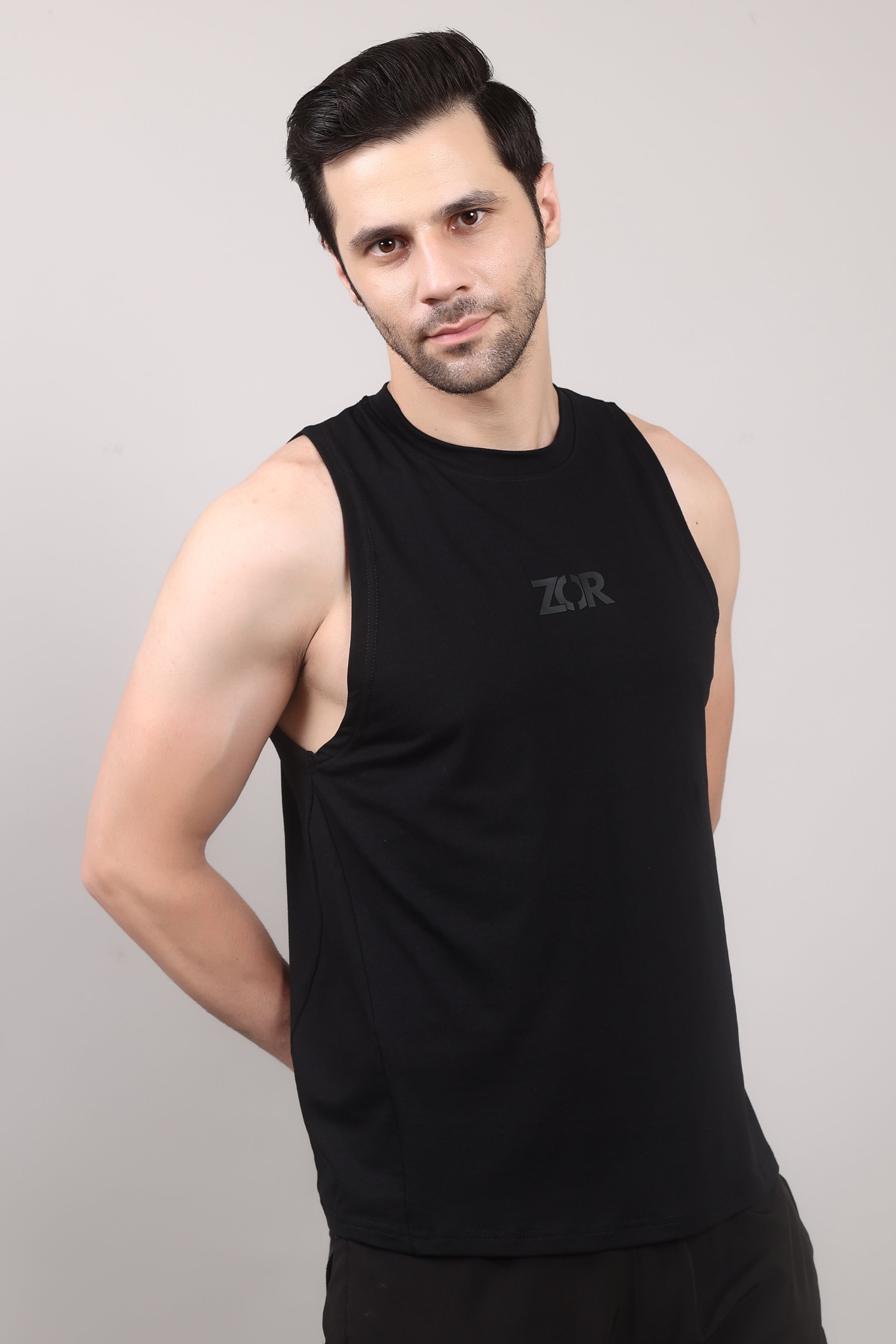 Black Running Tank ZOR Activewear