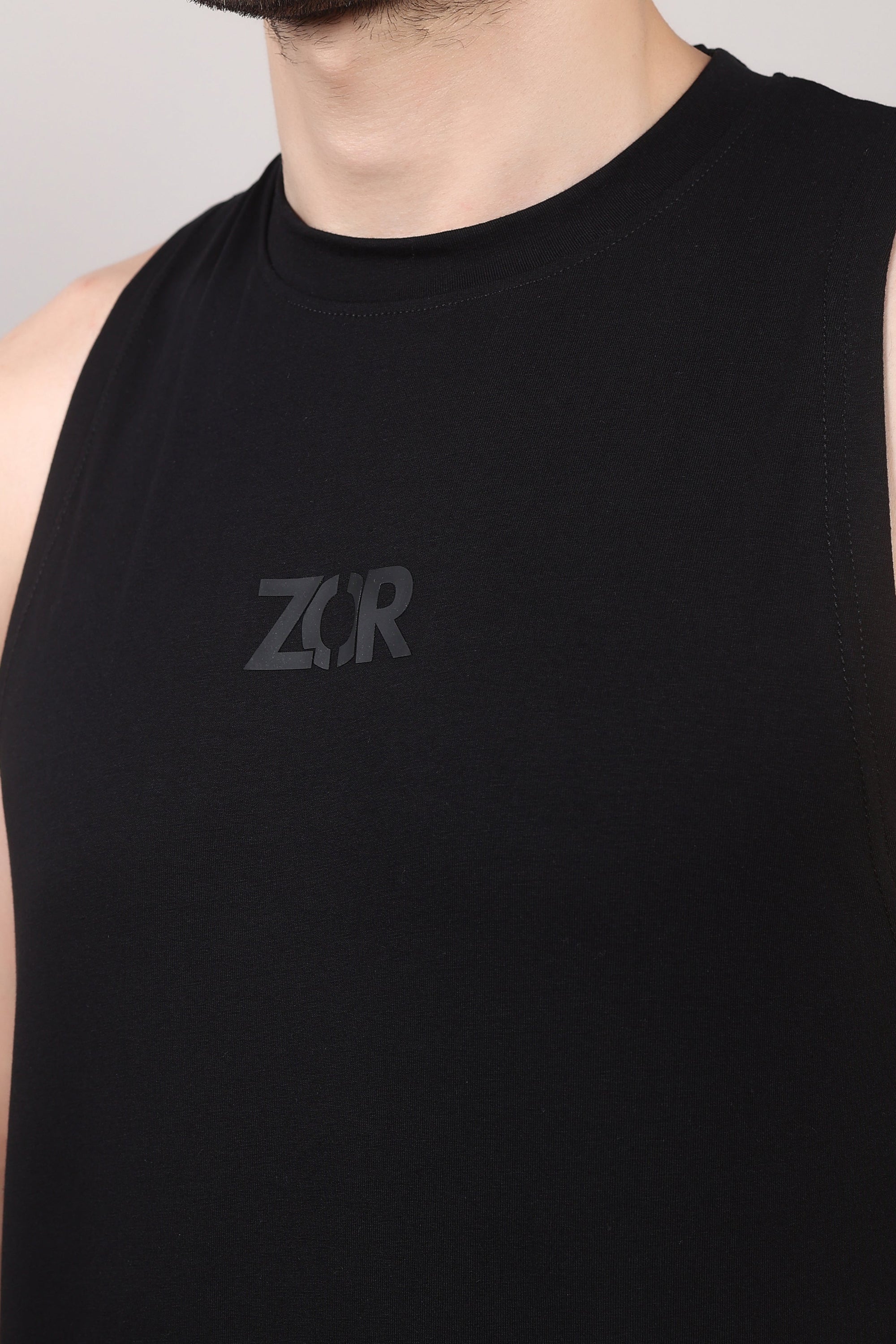 Black Running Tank ZOR Activewear