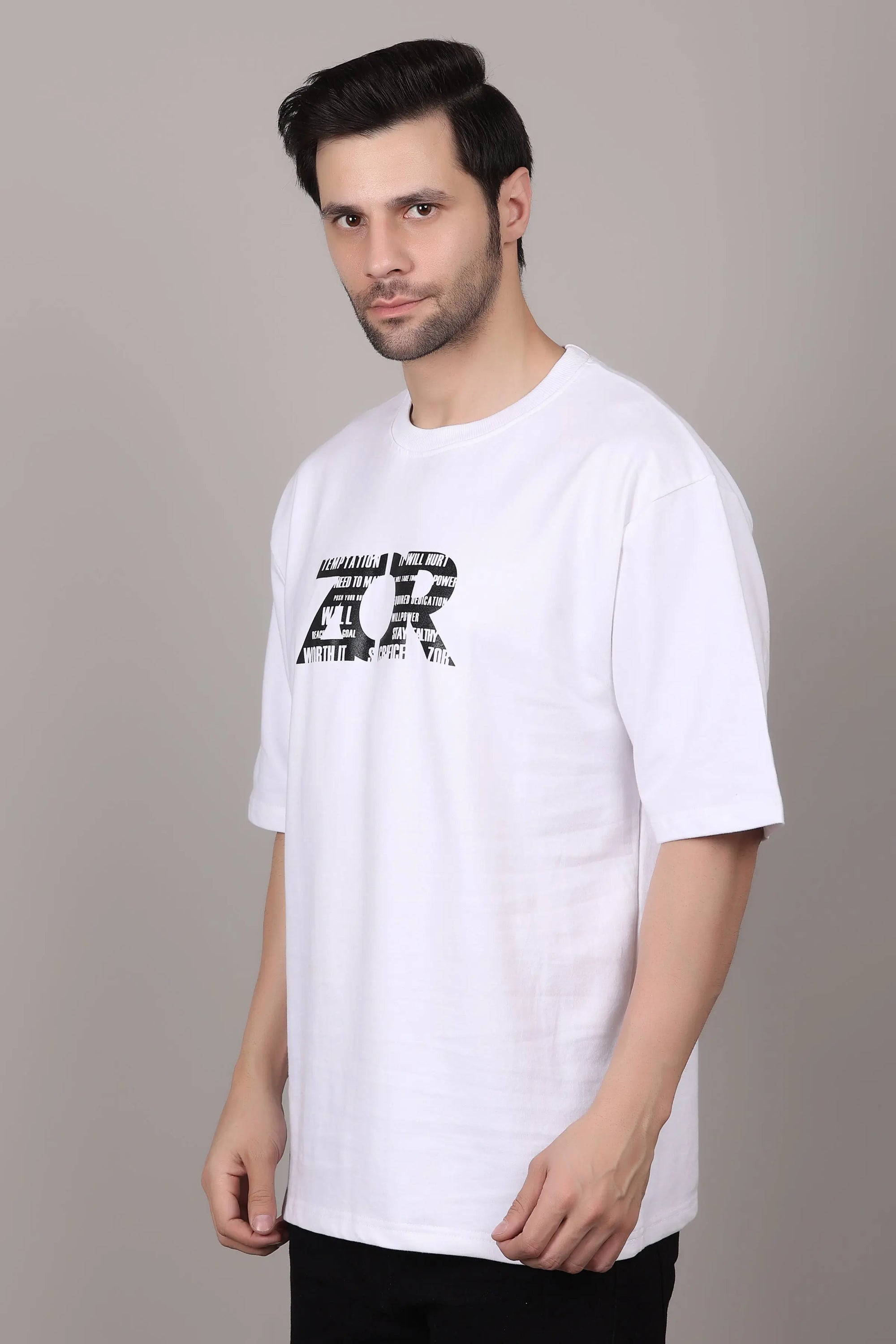 White Oversized T-Shirt ZOR Activewear