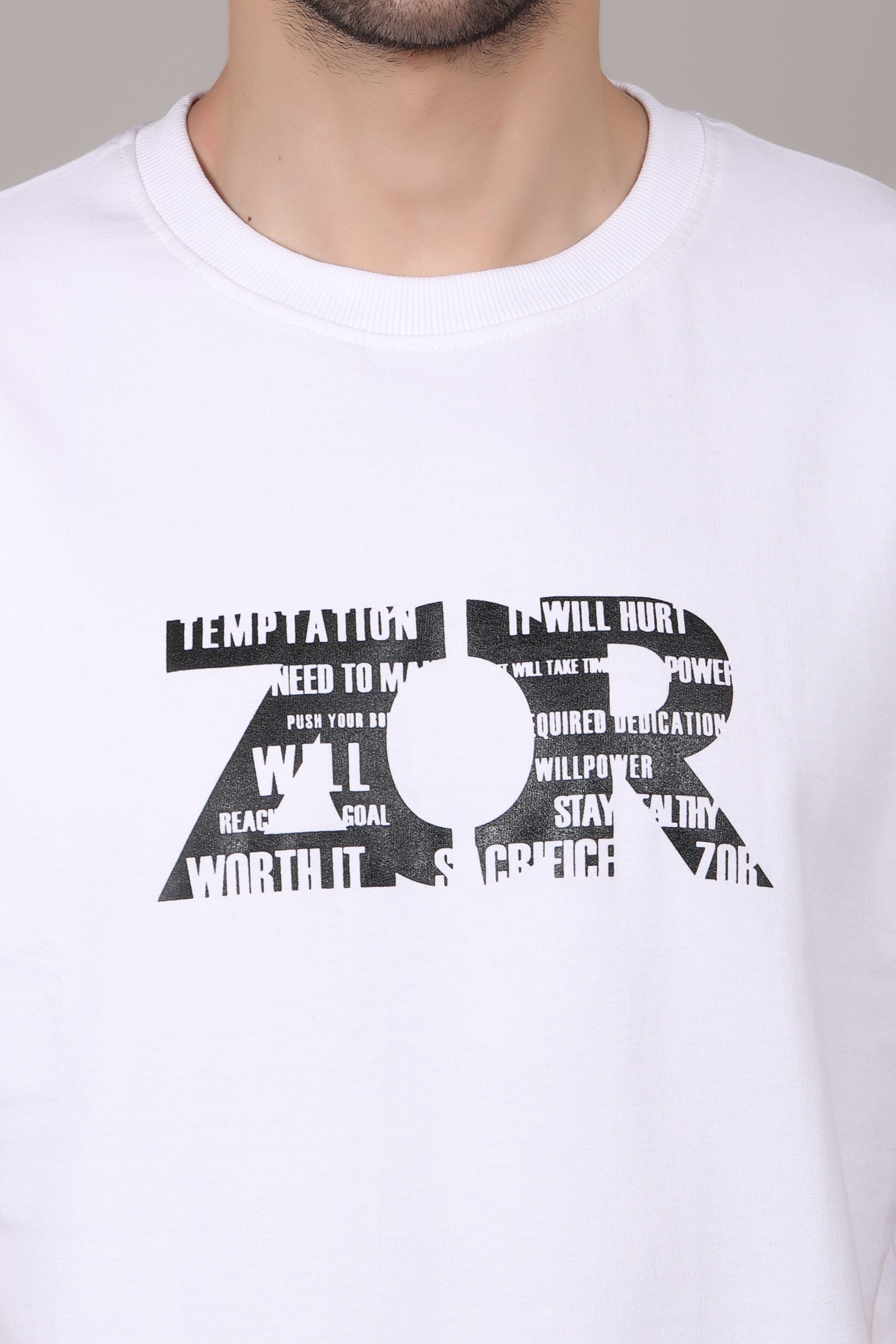 White Oversized T-Shirt ZOR Activewear