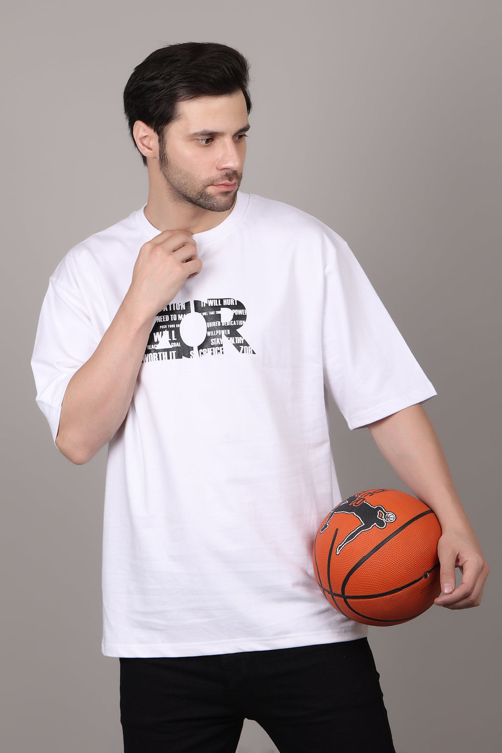 White Oversized T-Shirt ZOR Activewear