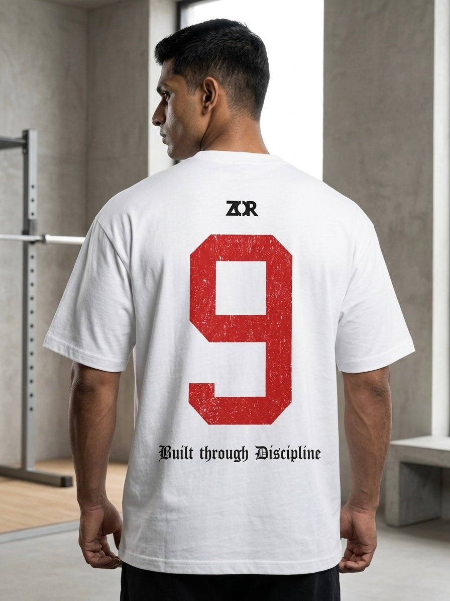 Build Through Discipline: Oversized Training T-Shirt