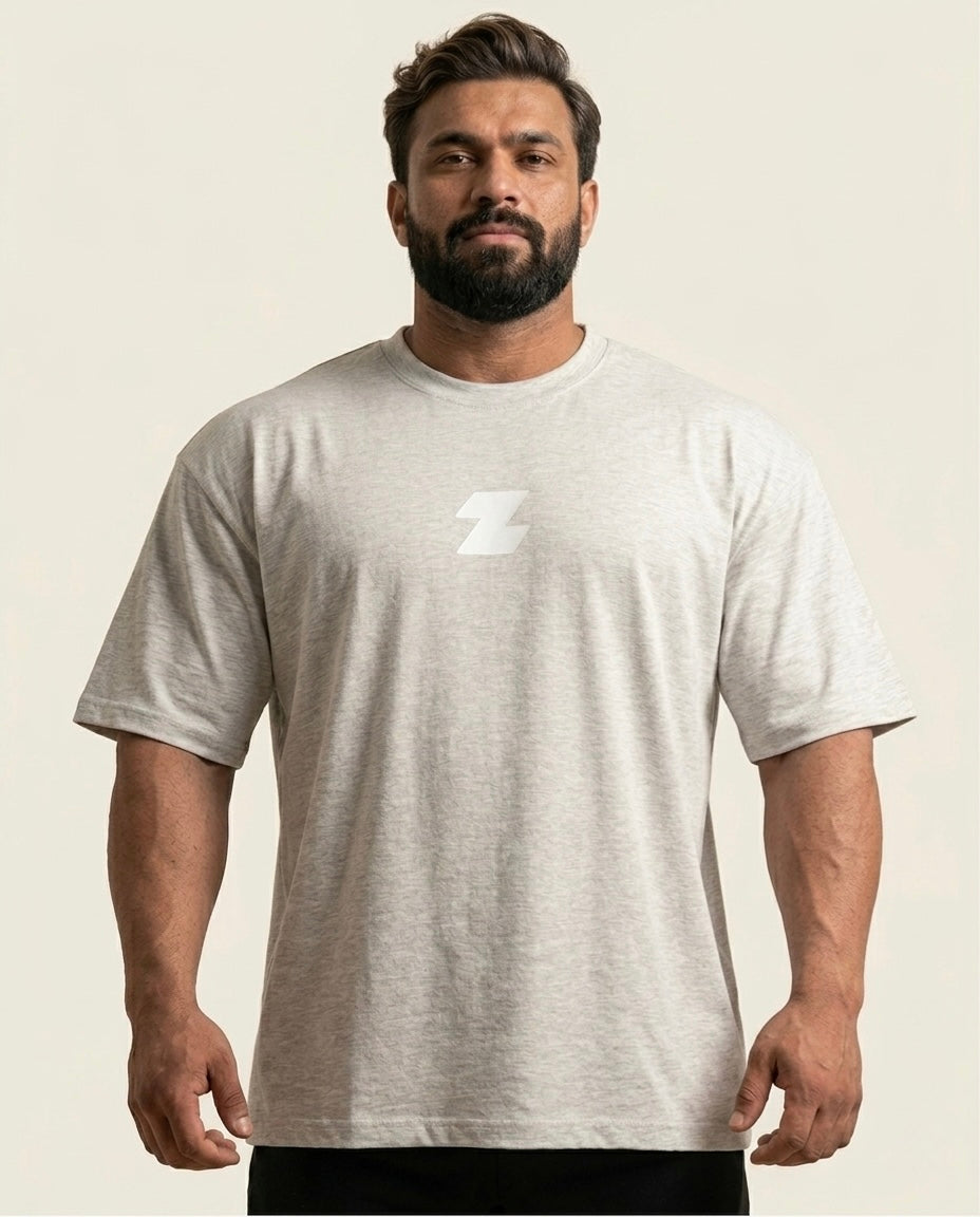 ZOR Essential Grey Oversized Training T-Shirt