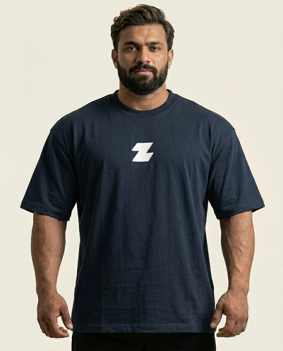 ZOR Essential Navy Oversized Training T-Shirt