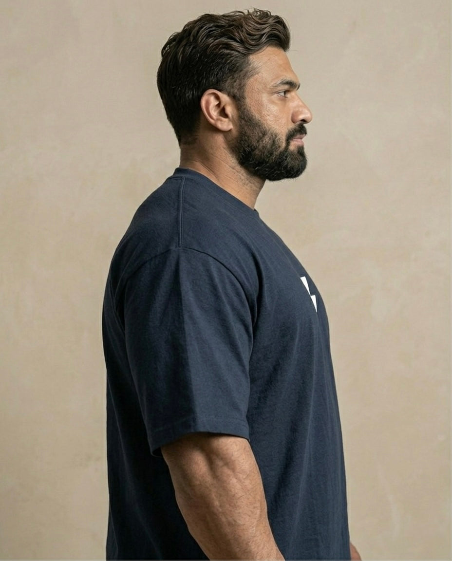 ZOR Essential Navy Oversized Training T-Shirt