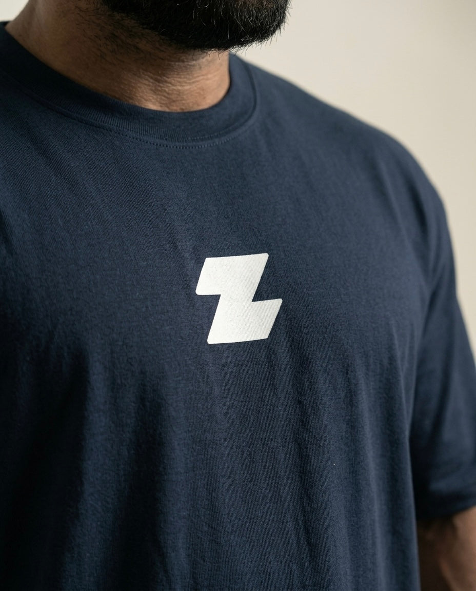 ZOR Essential Navy Oversized Training T-Shirt