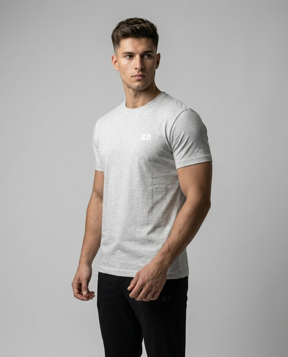 Grey Fitted T-Shirt for Training (Men)