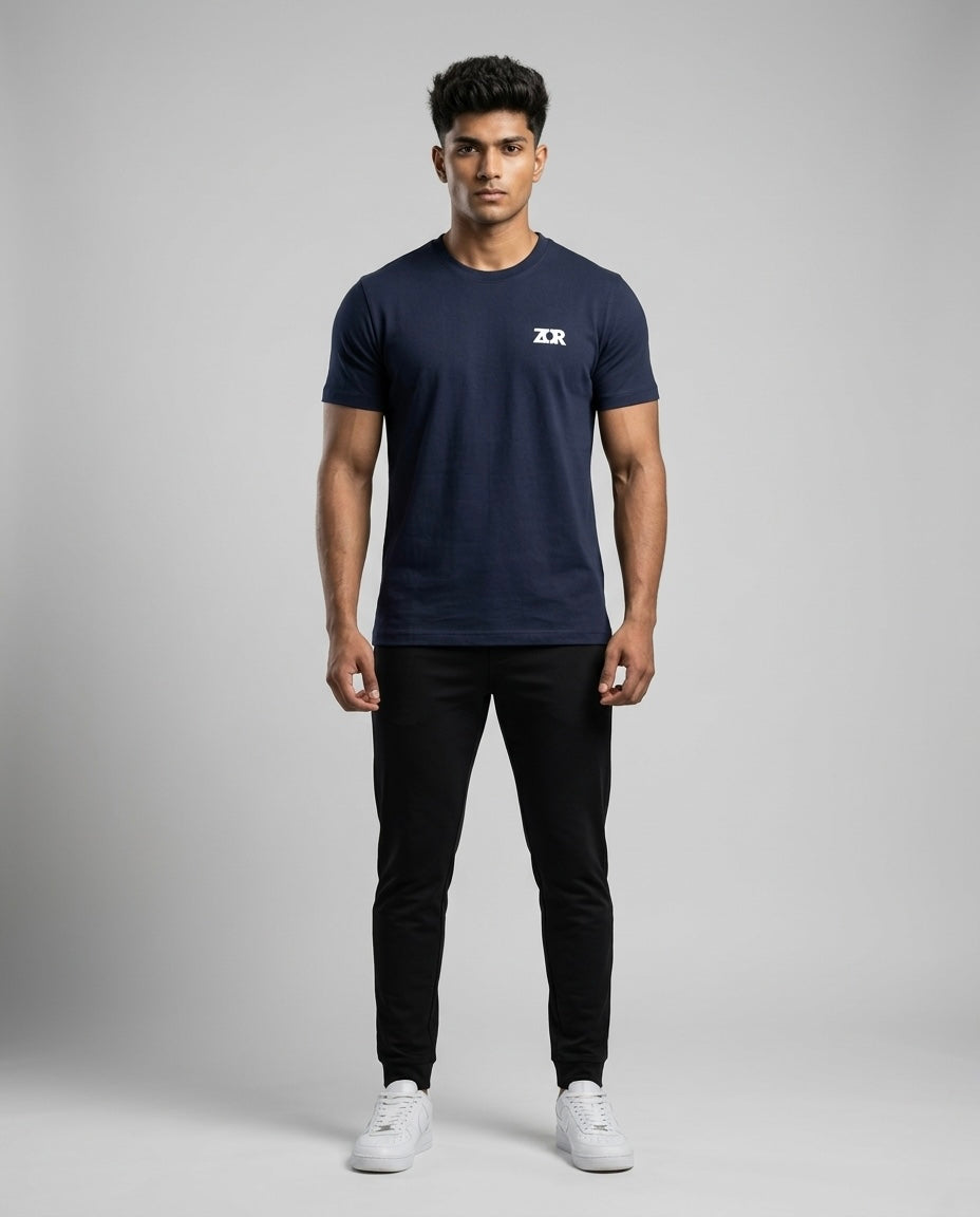 Navy Fitted T-Shirt for Training (Men)