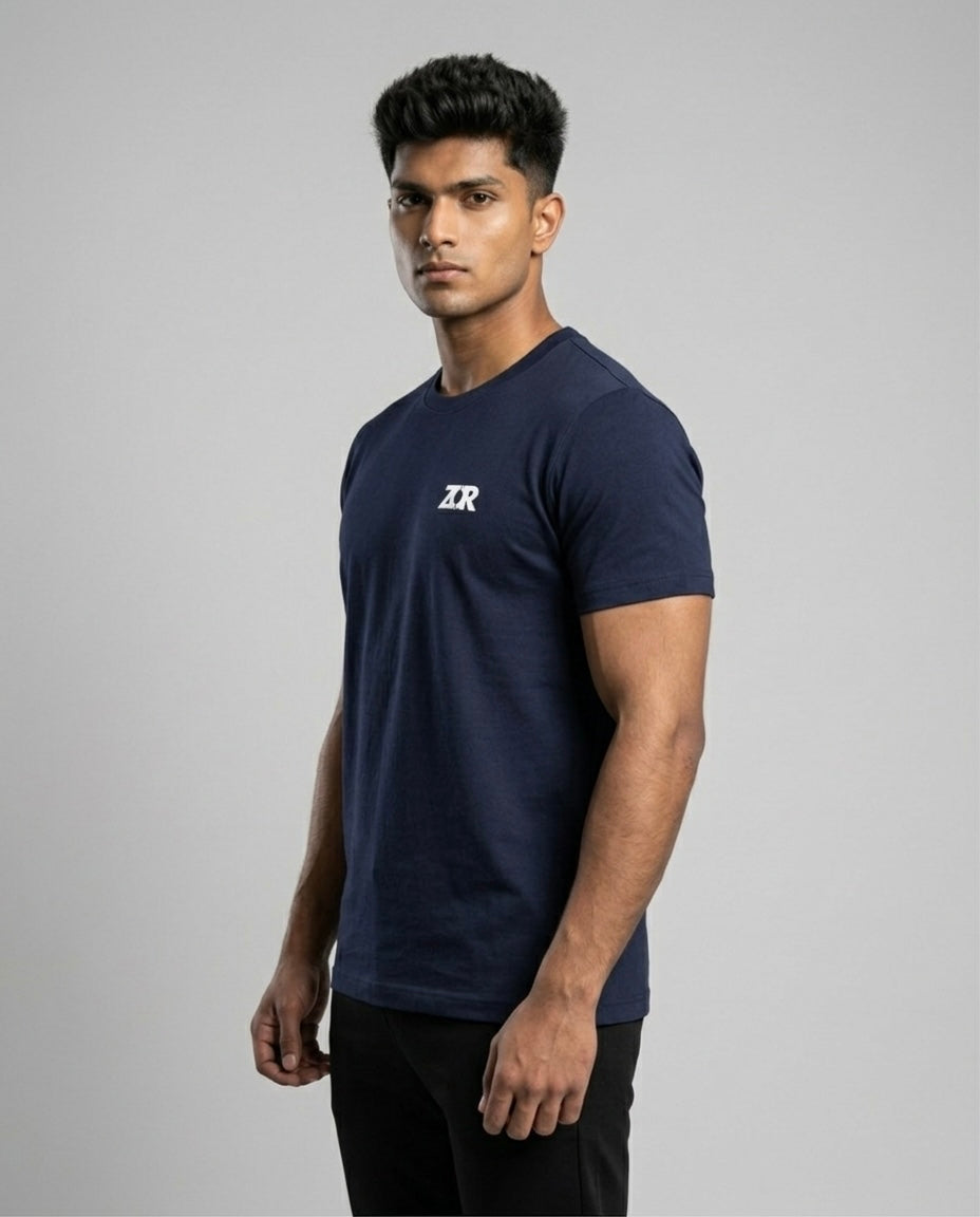 Navy Fitted T-Shirt for Training (Men)