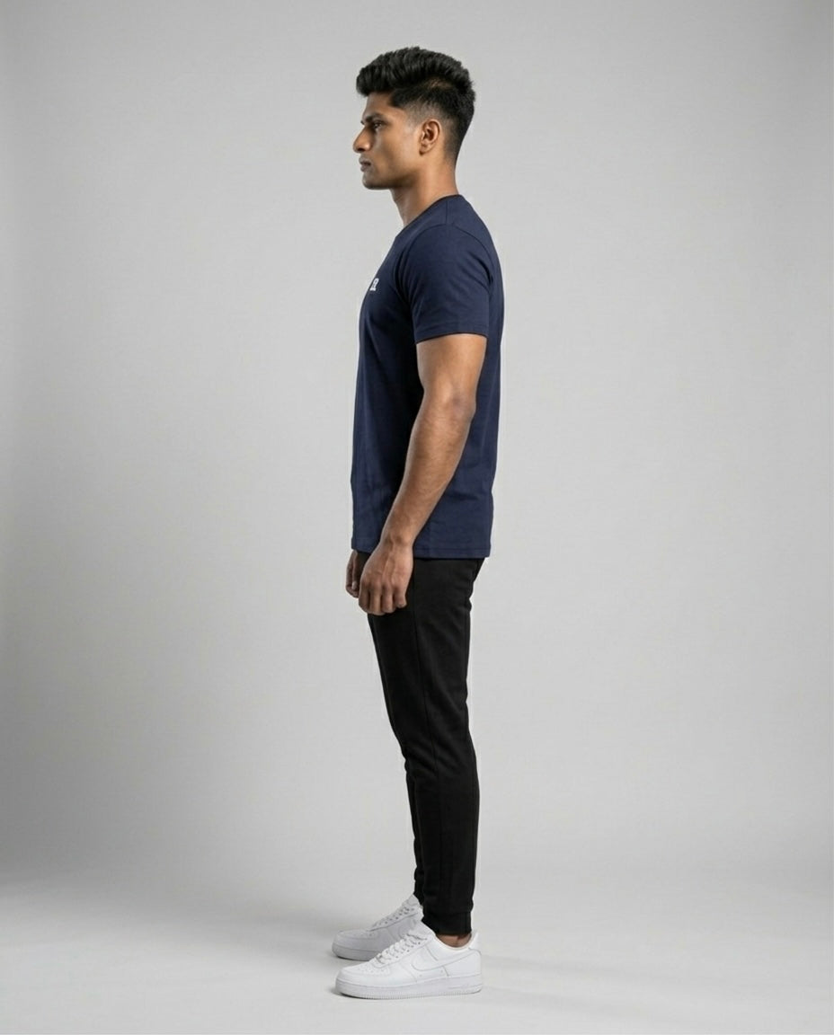 Navy Fitted T-Shirt for Training (Men)
