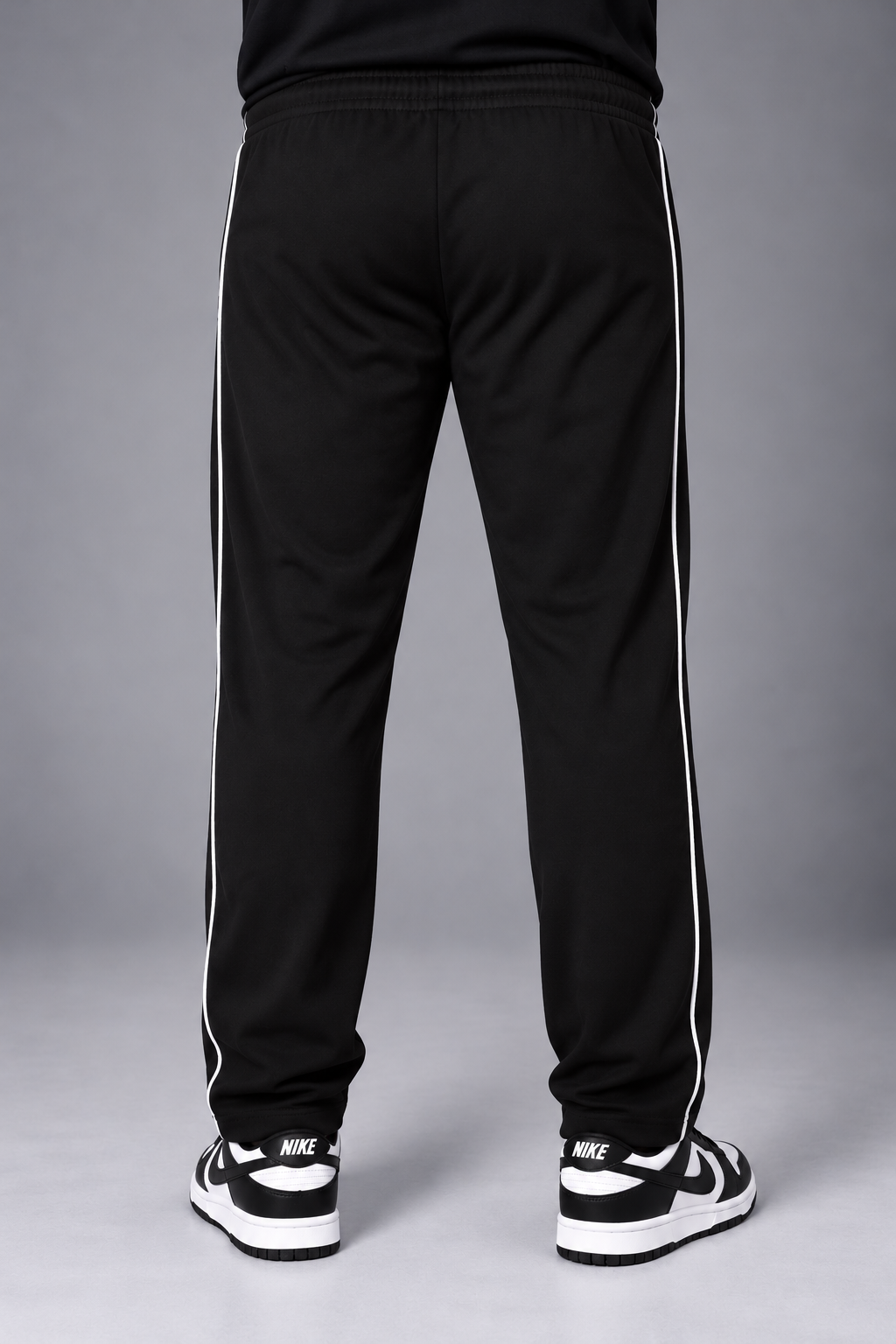 ZOR Black Piping Training T-Shirt & Lower Set