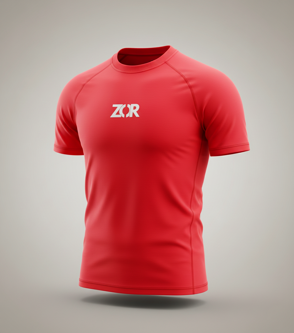 Red Half-Sleeve Compression