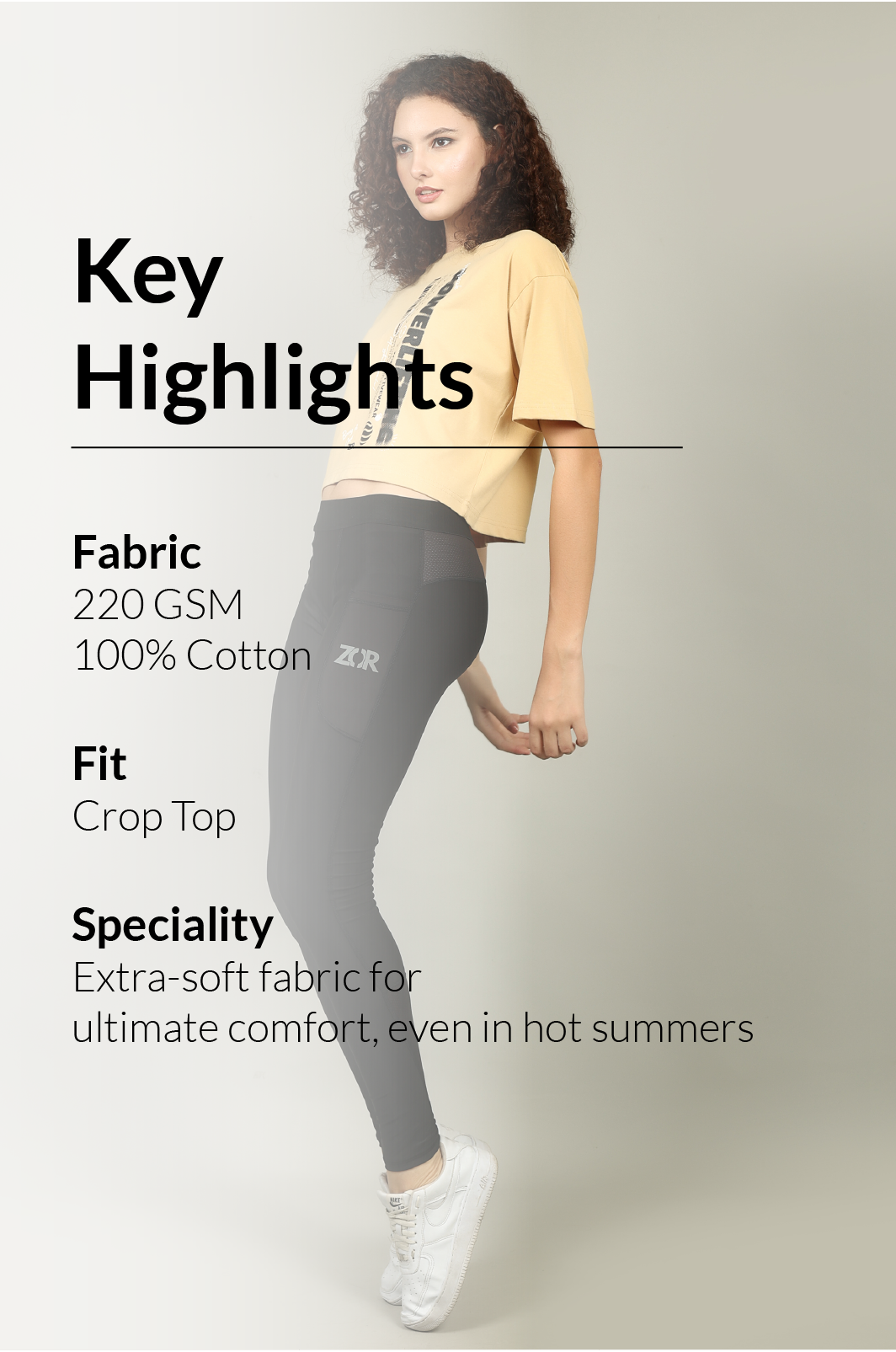Powerlifting Oversized Crop-Top ZOR Activewear