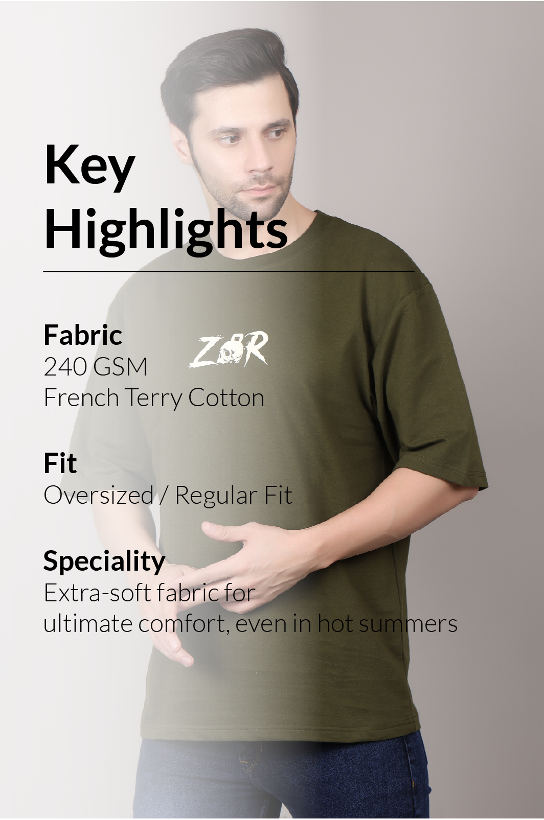 Skull Oversized T-shirt ZOR Activewear